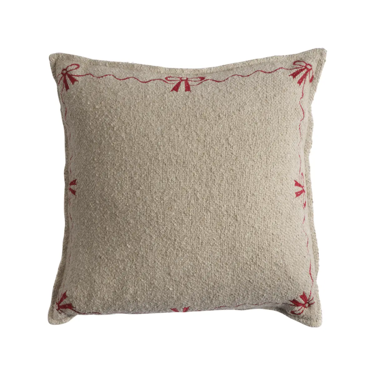Affari of Sweden, NOEL-tyynynpäällinen, luonnonvalkoinen/punainen