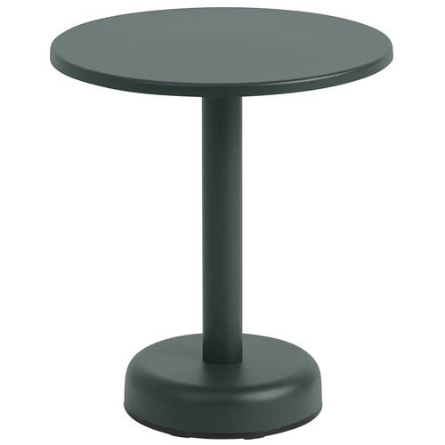 Linear Steel Sohvapöytä Ø42 cm Dark Green