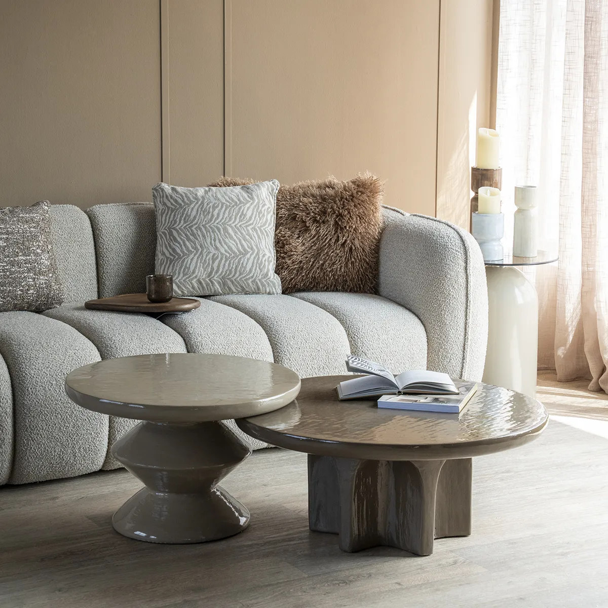 Koristetyyny Tigra Beige 45x45 cm