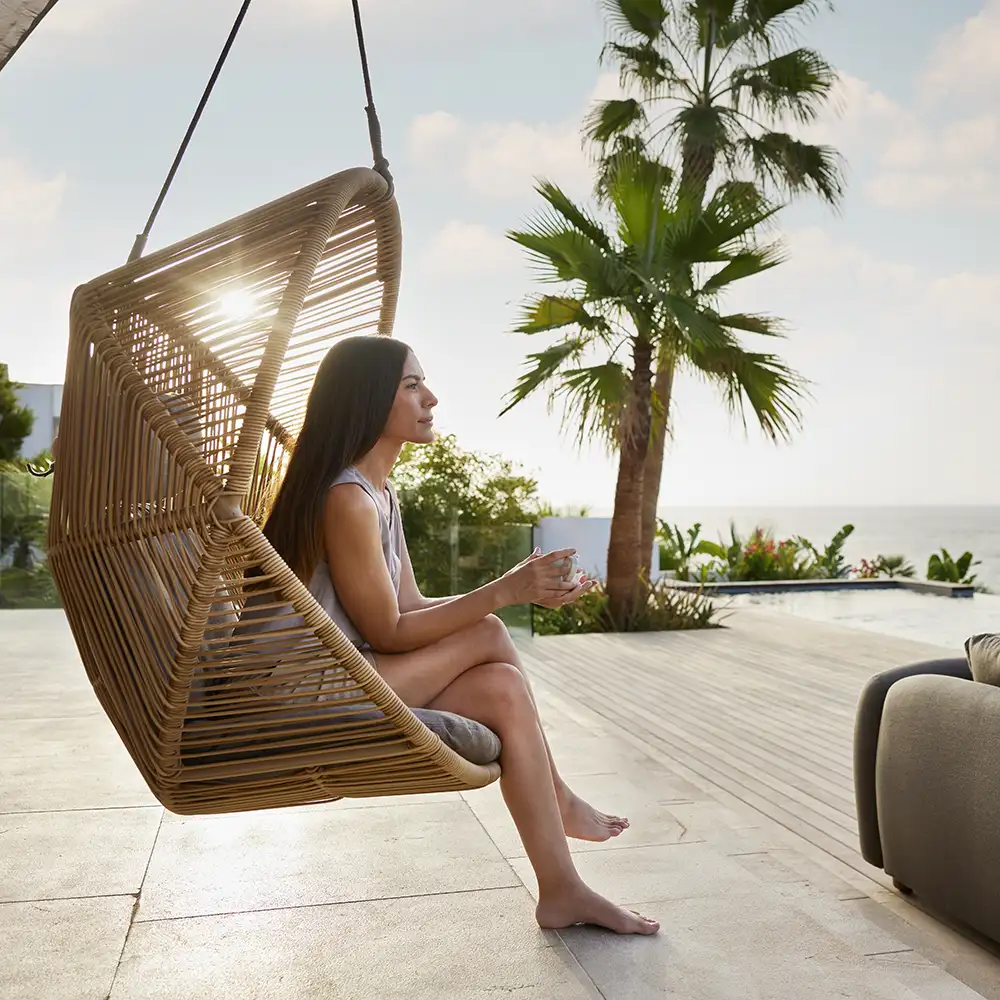 Hive riippuva tuoli Natural, Weave