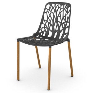 Forest Ruokailutuoli Iroko/Dark Blue