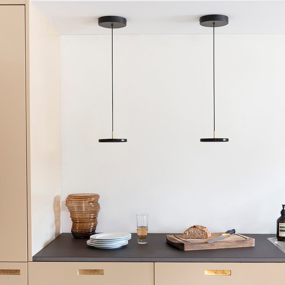 Asteria Micro Kattovalaisin Ø 15 cm Black