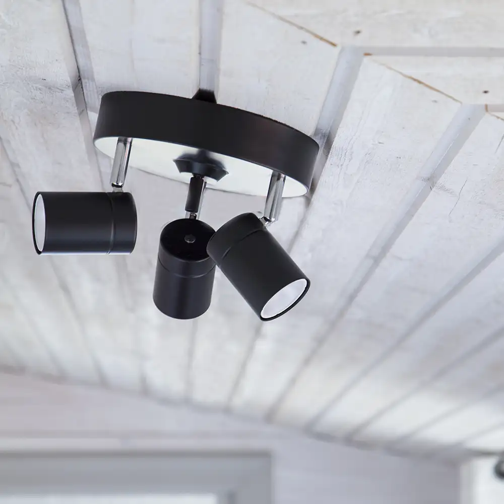 Correct kattospotti 3-spotti Musta