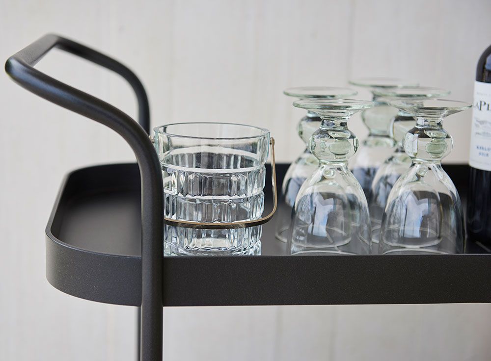 Roll Serveringsvogn Musta