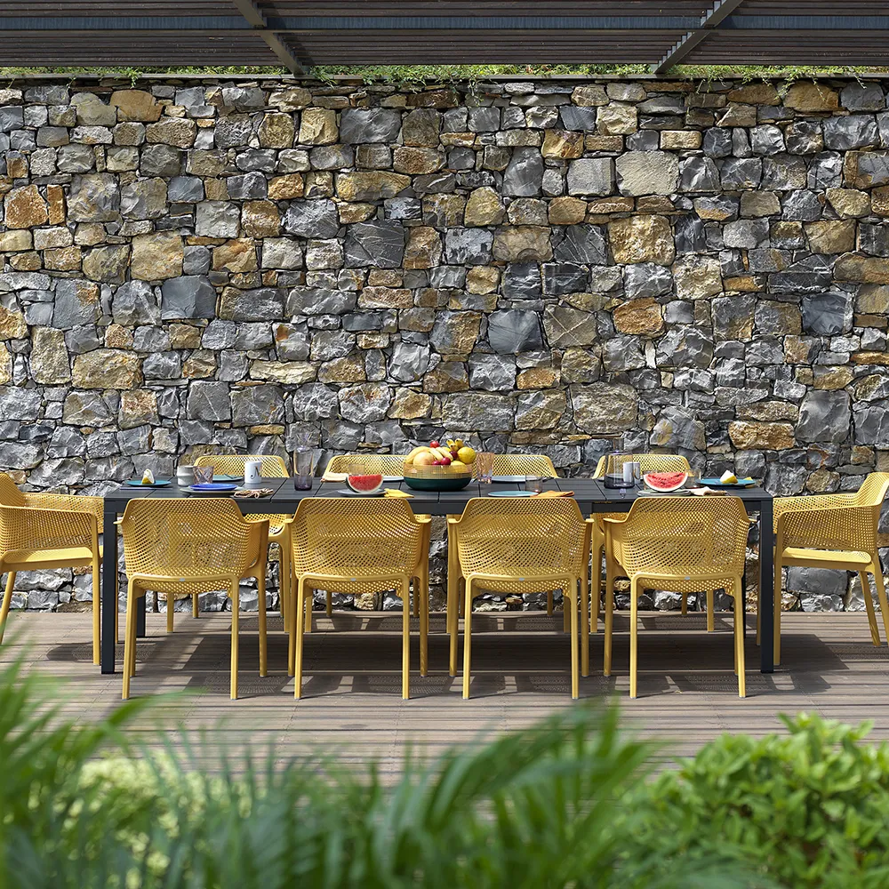 Rio Alu Ruokapöytä 210/280x100 cm Anthracite