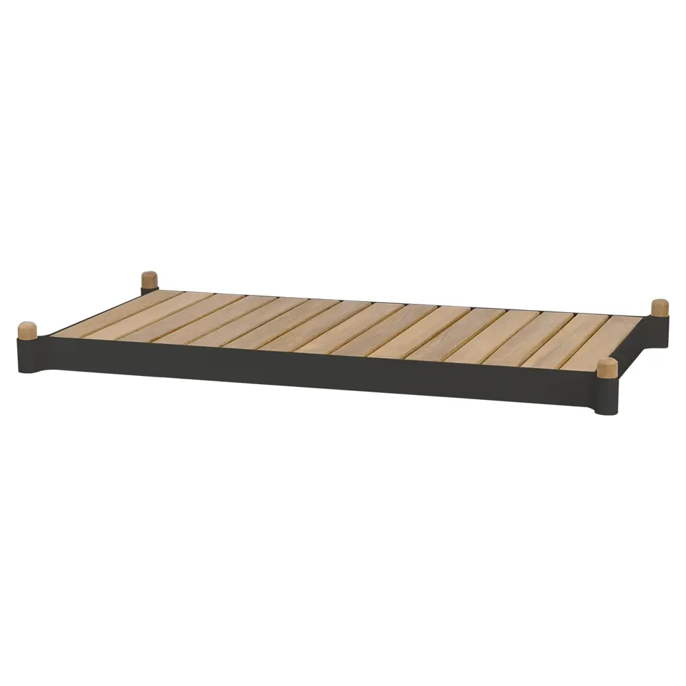 Sticks planter Penkki Teak/lava grey