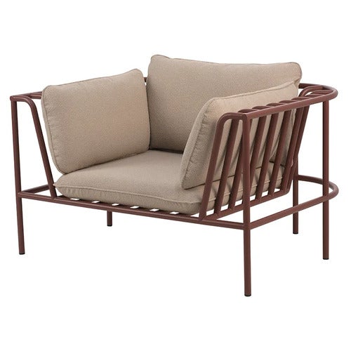 Collier nojatuoli  Zin red / Teddy beige