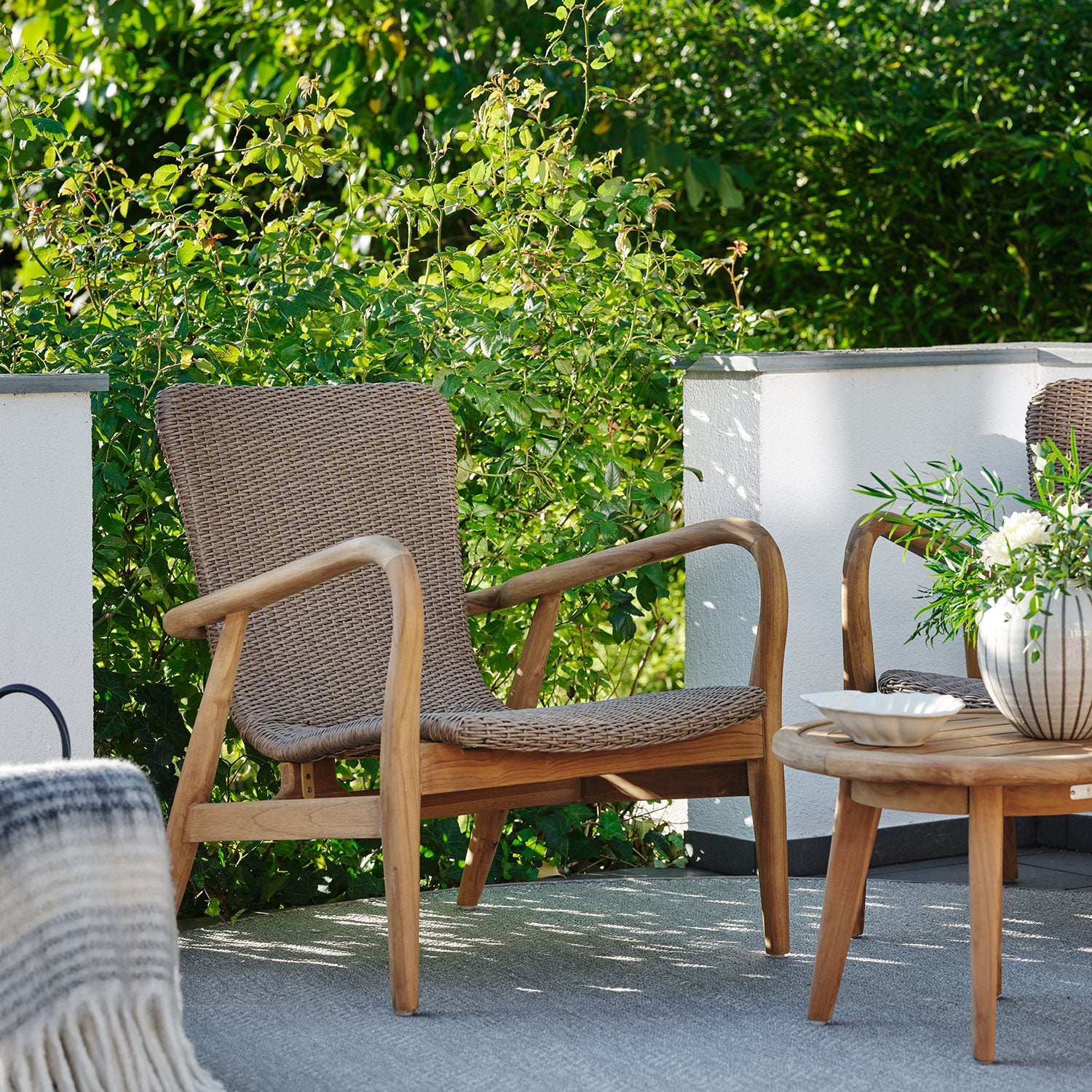 Lilja nojatuoli luonnonvärinen/beige Brafab