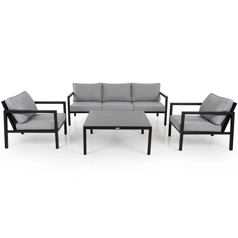 Belfort sohvaryhmä musta/harmaa Brafab 