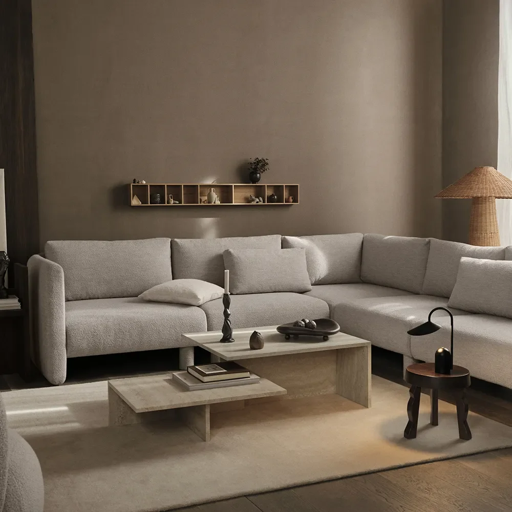 Distinct Grande Duo pöytää - Travertine