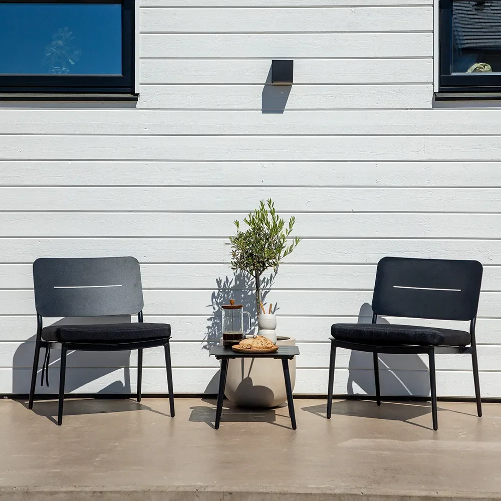 Lina nojatuoli musta 2 kpl