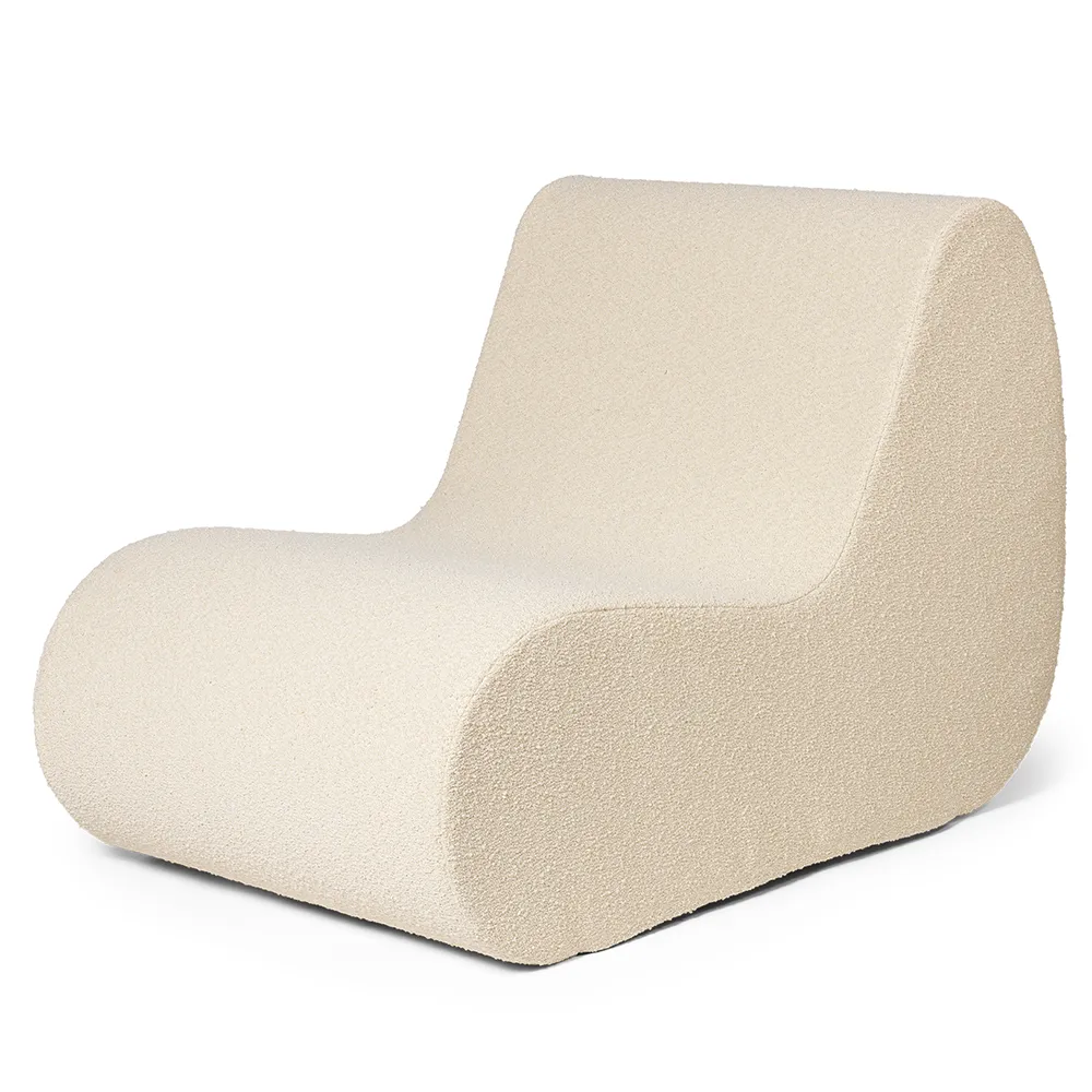 Rouli Nojatuoli Bouclé Off-white