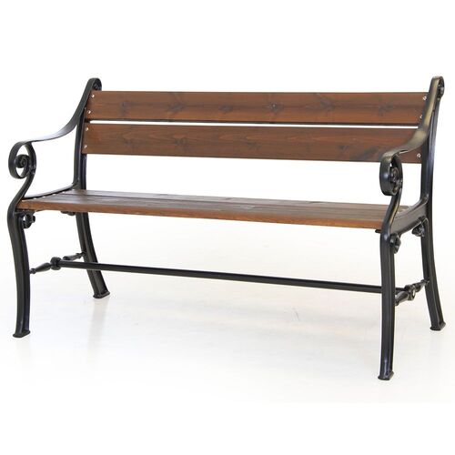 Kööpenhamina puistonpenkki musta/java