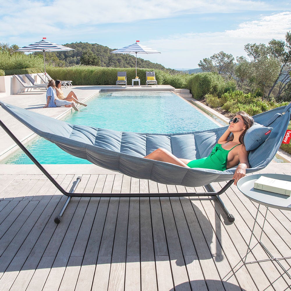 Headdemock superb rock grey incl. pillow & rack black 