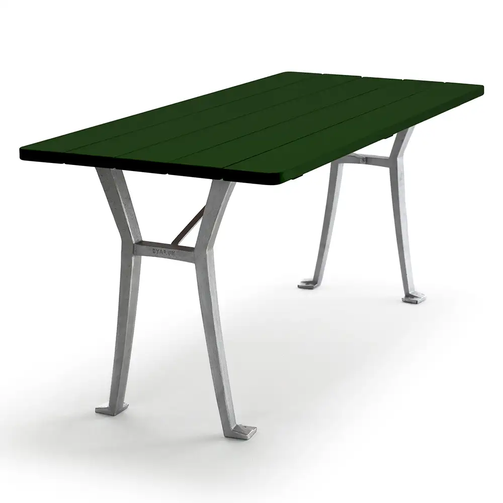 Lessebo pöytä stativ: luonnonväri / bordsskiva: grönlackerad mänty