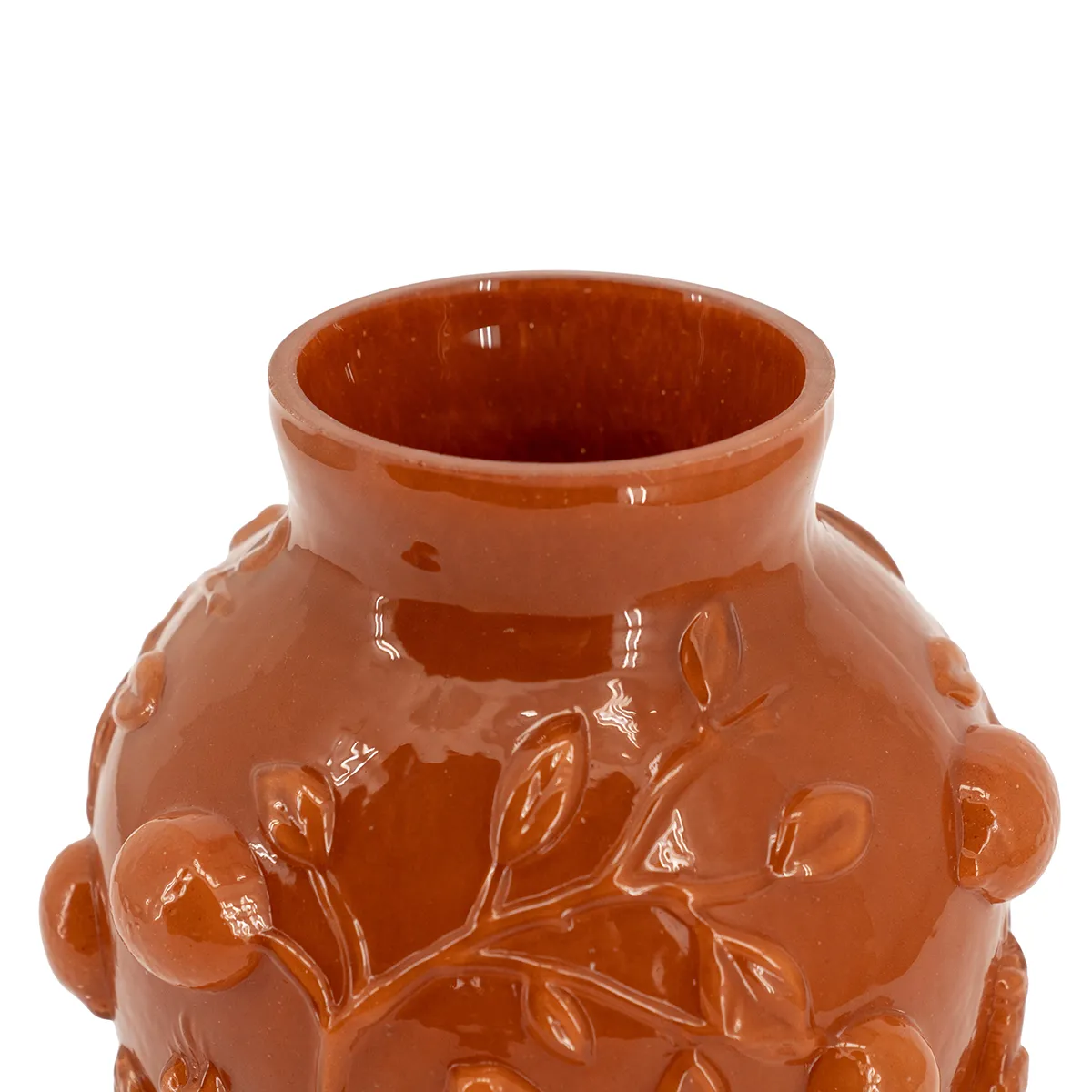 Suupuhallettu maljakko Aru H22 cm Caramel