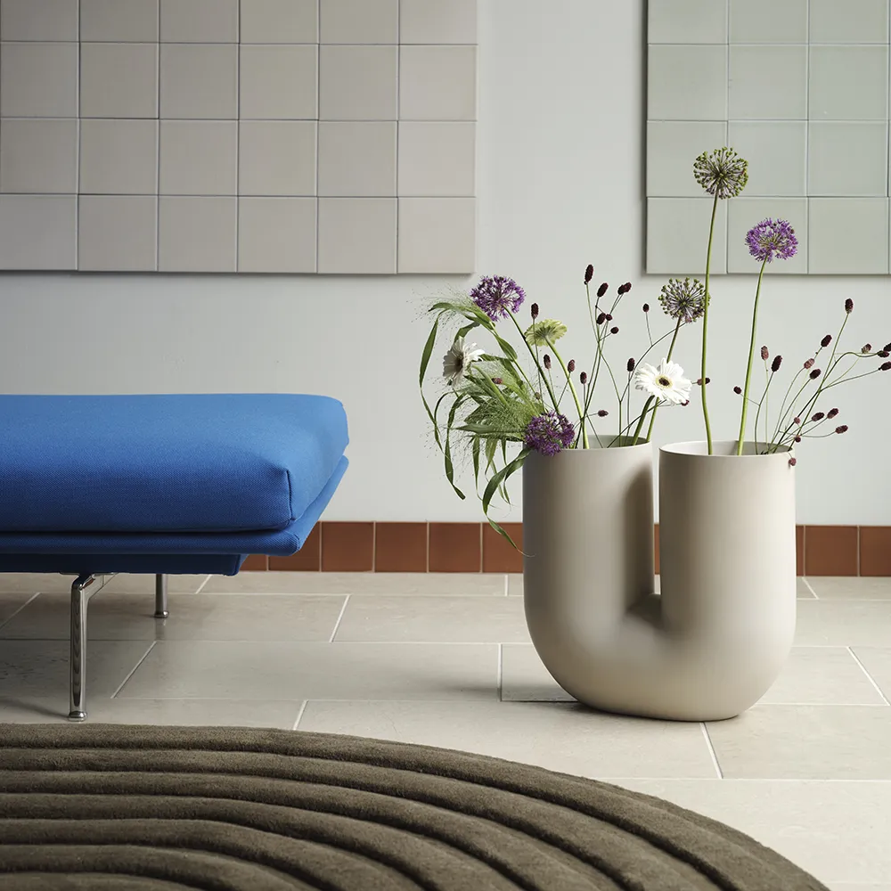 Kink Maljakko H: 39 cm - Hiekka