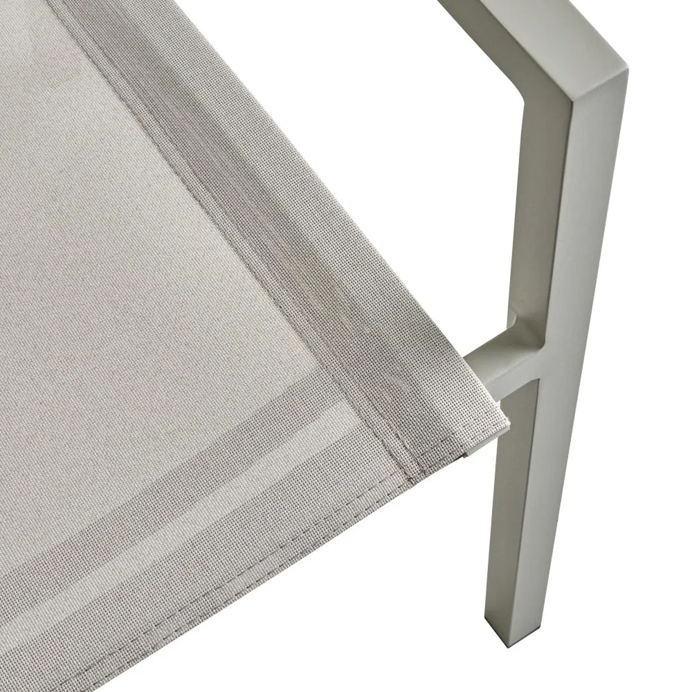 Delia pinottava tuoli Light Grey/Textilene