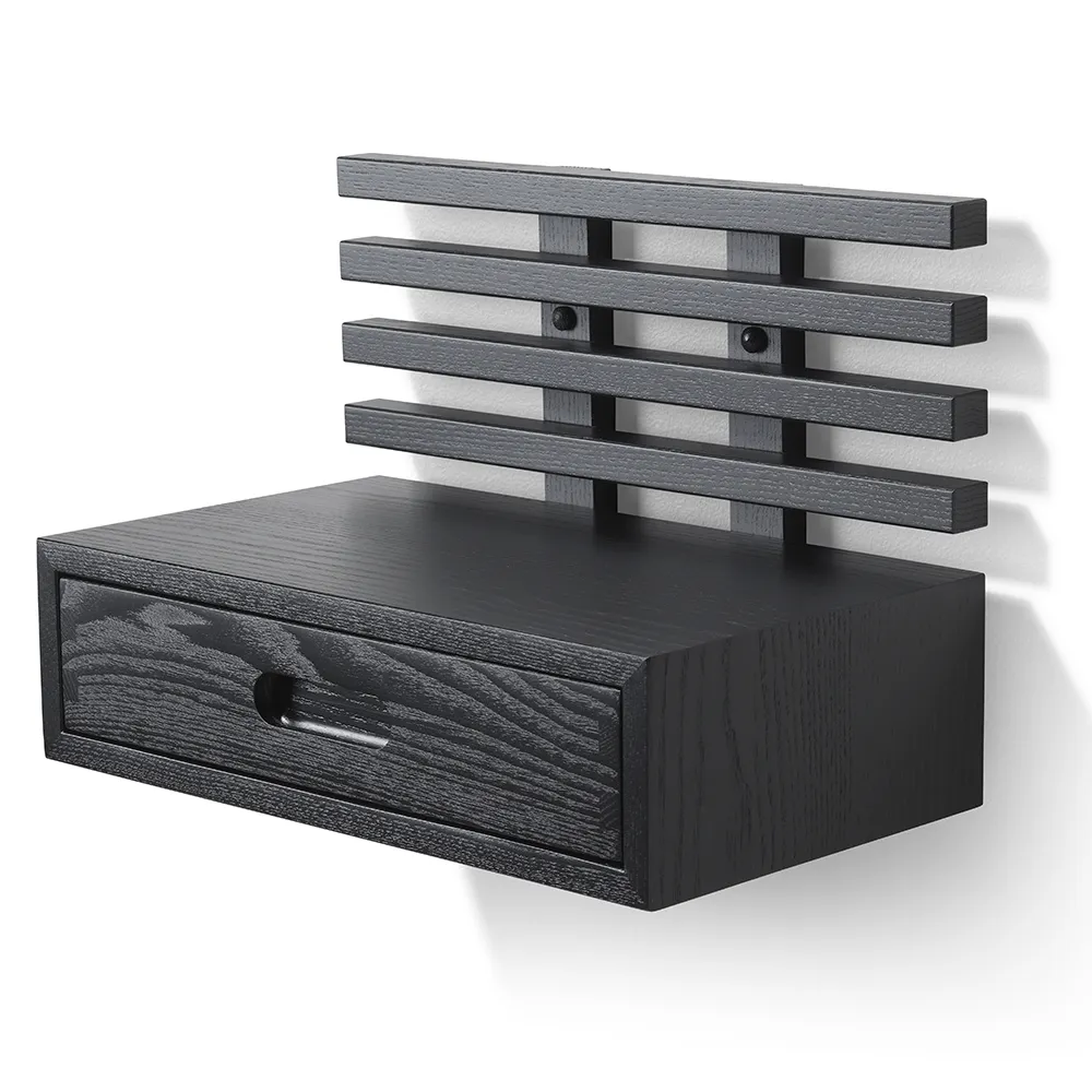 Zece yöpöytä laatikolla Musta värjätty saarni