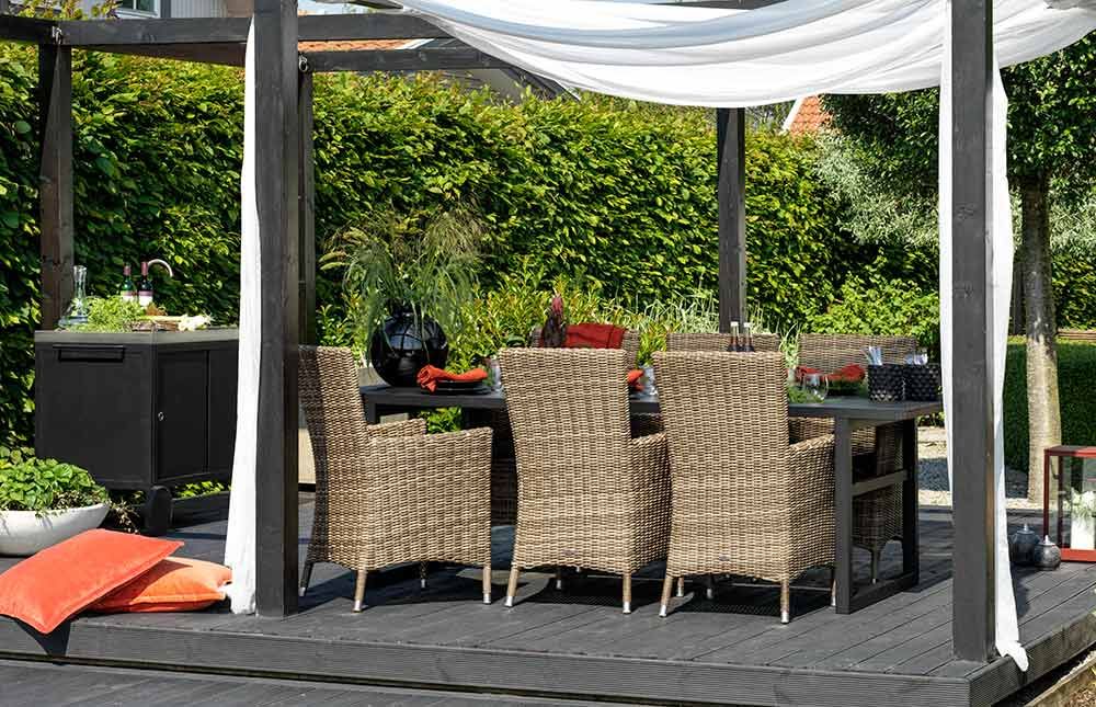 Vevi ruokapöytä 95 x 230 cm musta Brafab