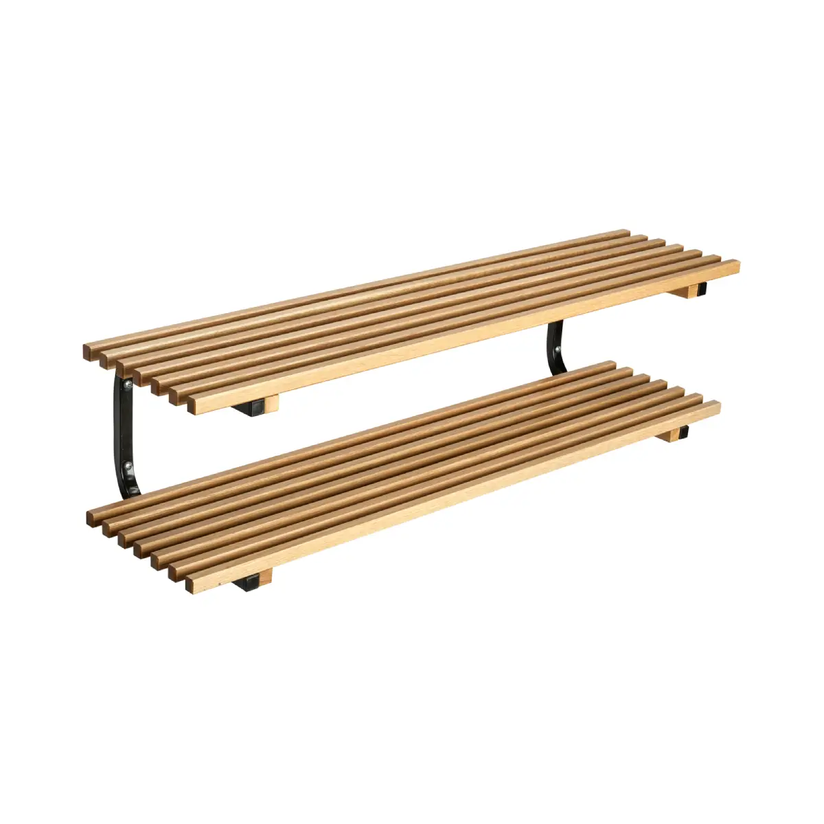 Sara Kenkähylly vägghängd 100 cm Tammi Musta
