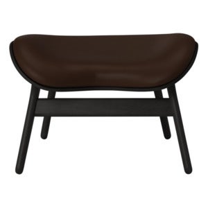 A Conversation Piece Ottoman Rakkaus Black Oak/Umage Leather Brown