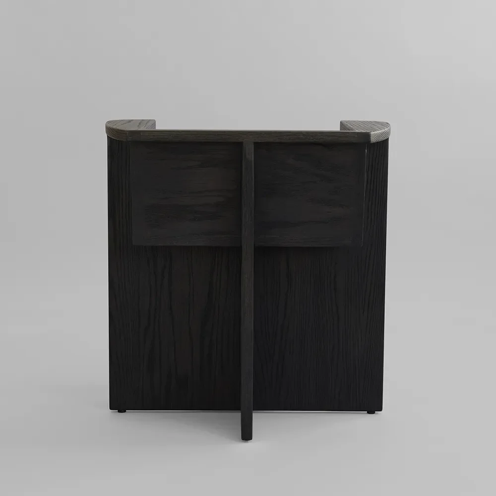 Brutus-ruokapöydän tuoli - Kahvimainen musta tammi