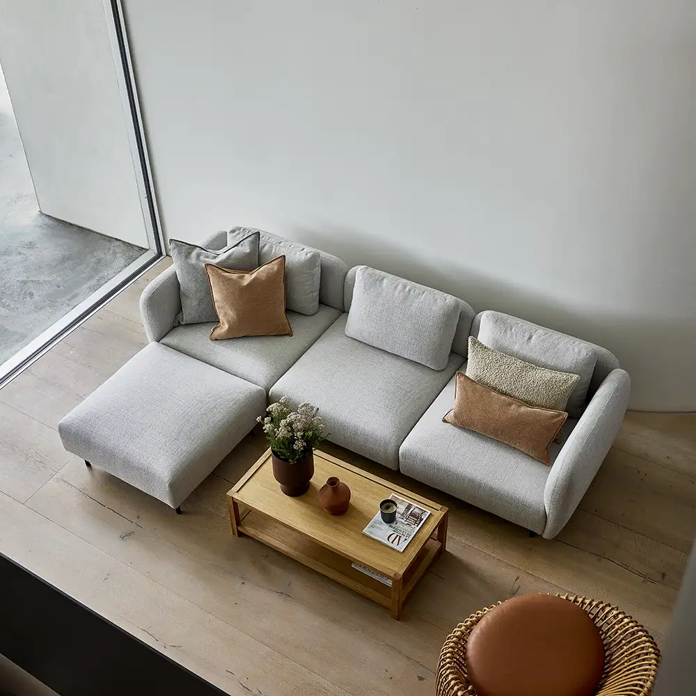 Aura pouf Light grey. Ambience