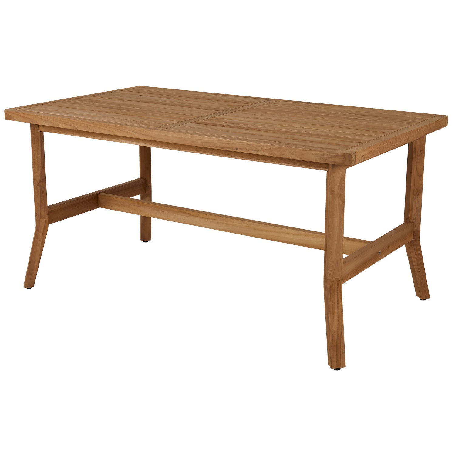 Kornell ruokapöytä 90 x 150 cm luonnonvärinen tiikki Brafab