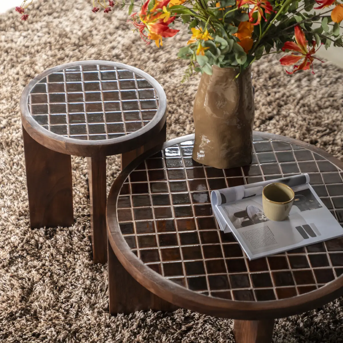 Coffee table TiledUp 70x70x35 cm
