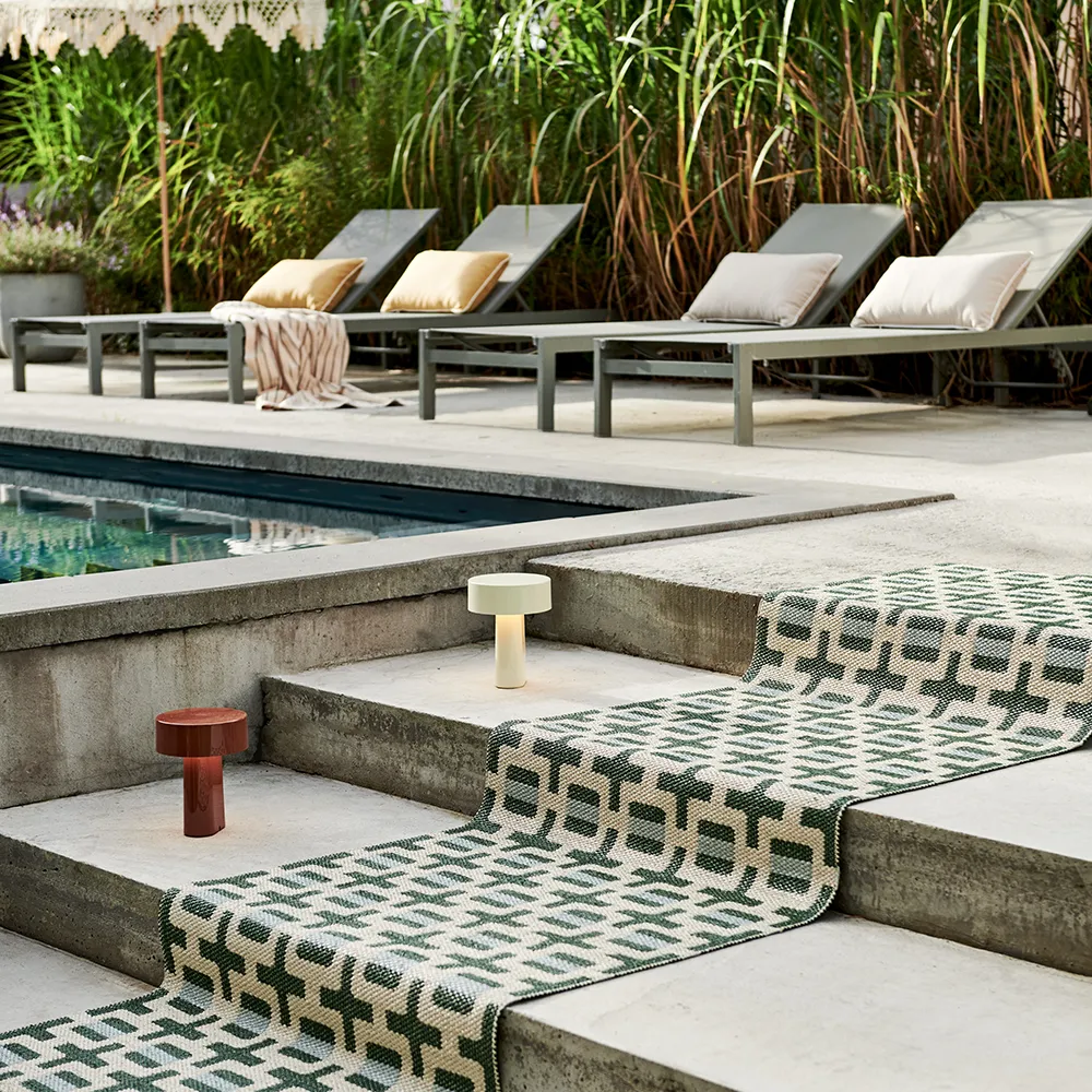 Tom matto Leaf/Cream/sage 70 x 180 cm