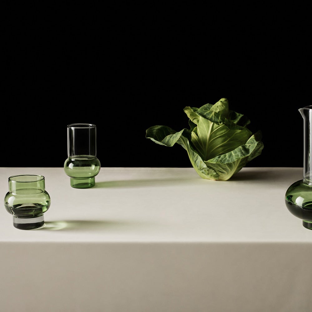  Bump Juomalasit Lyhyet Vihreät 2 Pakkaus