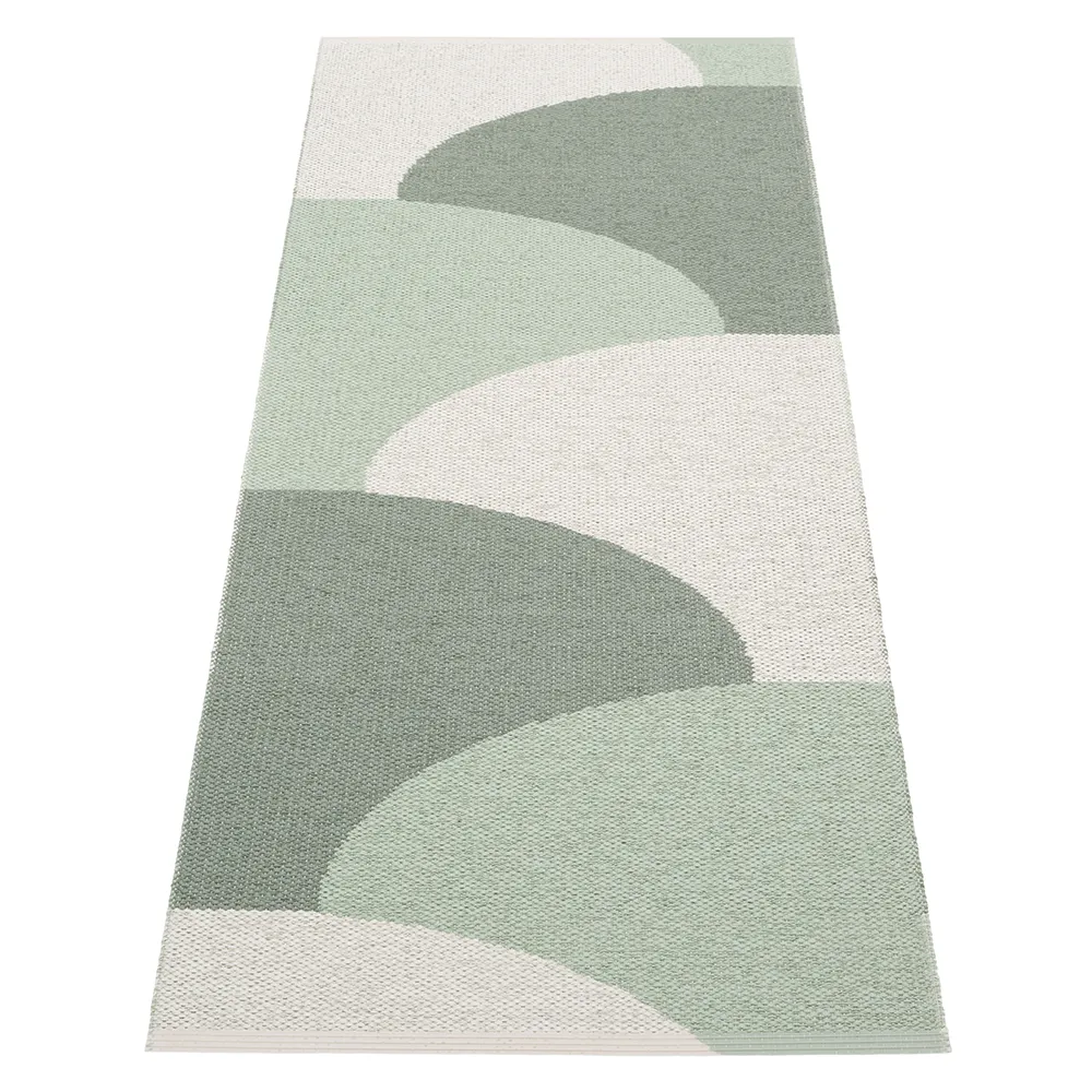 Hill matto Army/Misty Mint/Fossil Grey 70 x 180cm