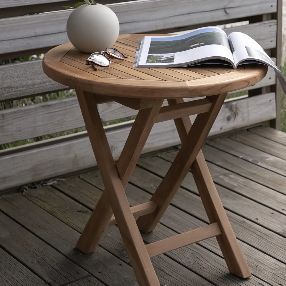 Kenya sivupöytä Ø50 cm Teak 