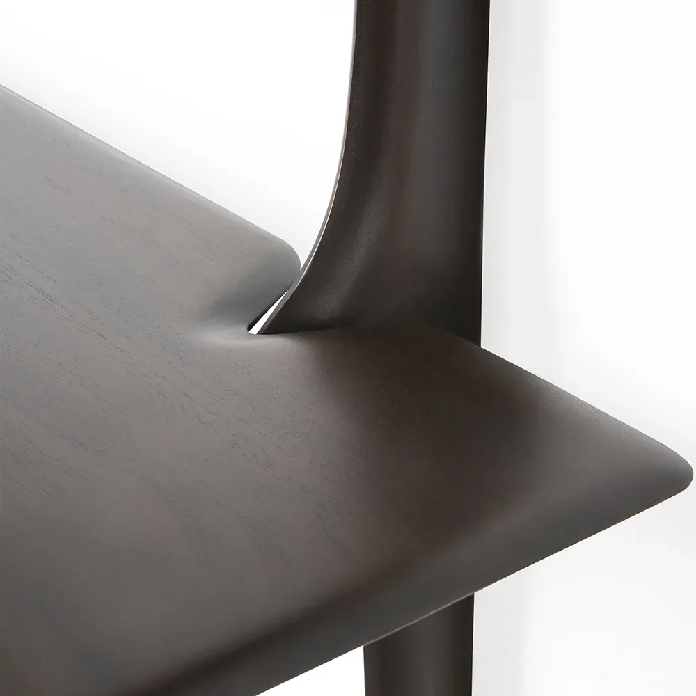 PI Seinähylly Mahogany dark brown 2 hyllyjä