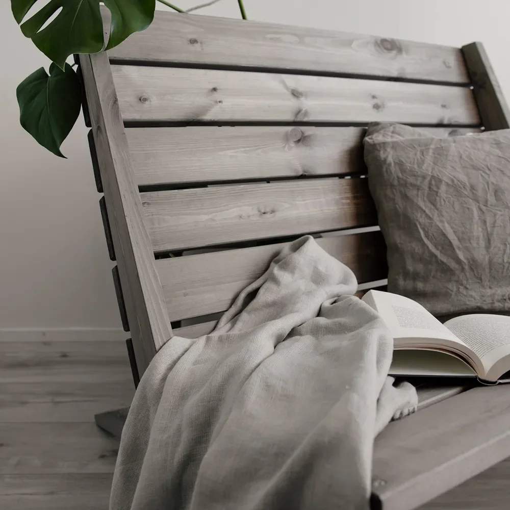 Double Granny Tuoli Mänty harmaa öljytty 