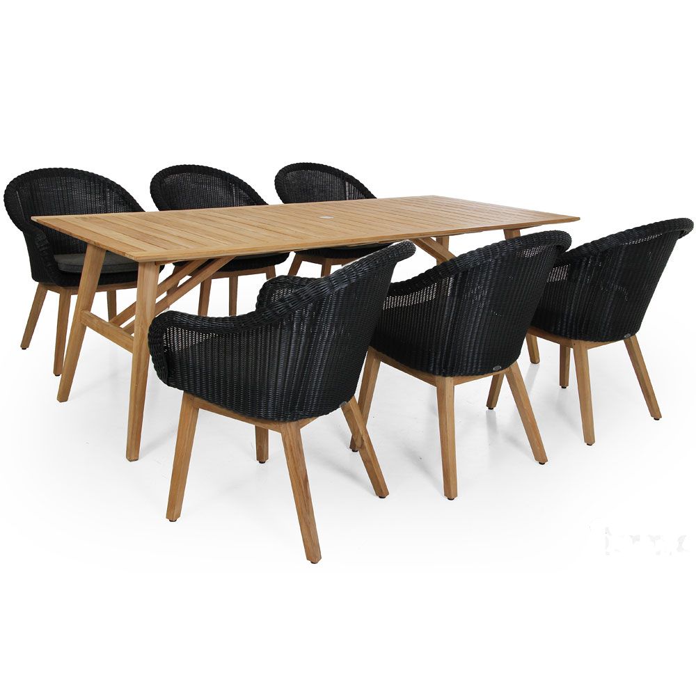 Beverly käsinojallinen tuoli musta/harmaa Brafab