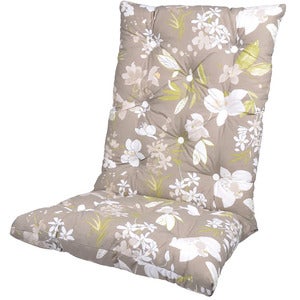 Högvik Korkea Flock-tyyny Beige Botanical