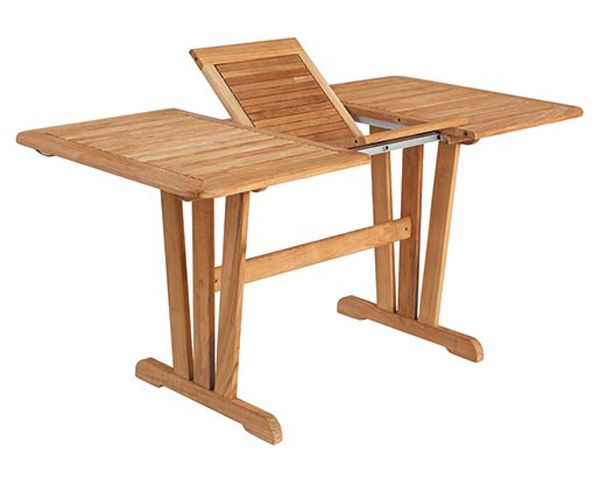 Cornelia ruokapöytä 80 x 110-150 cm tiikki Brafab