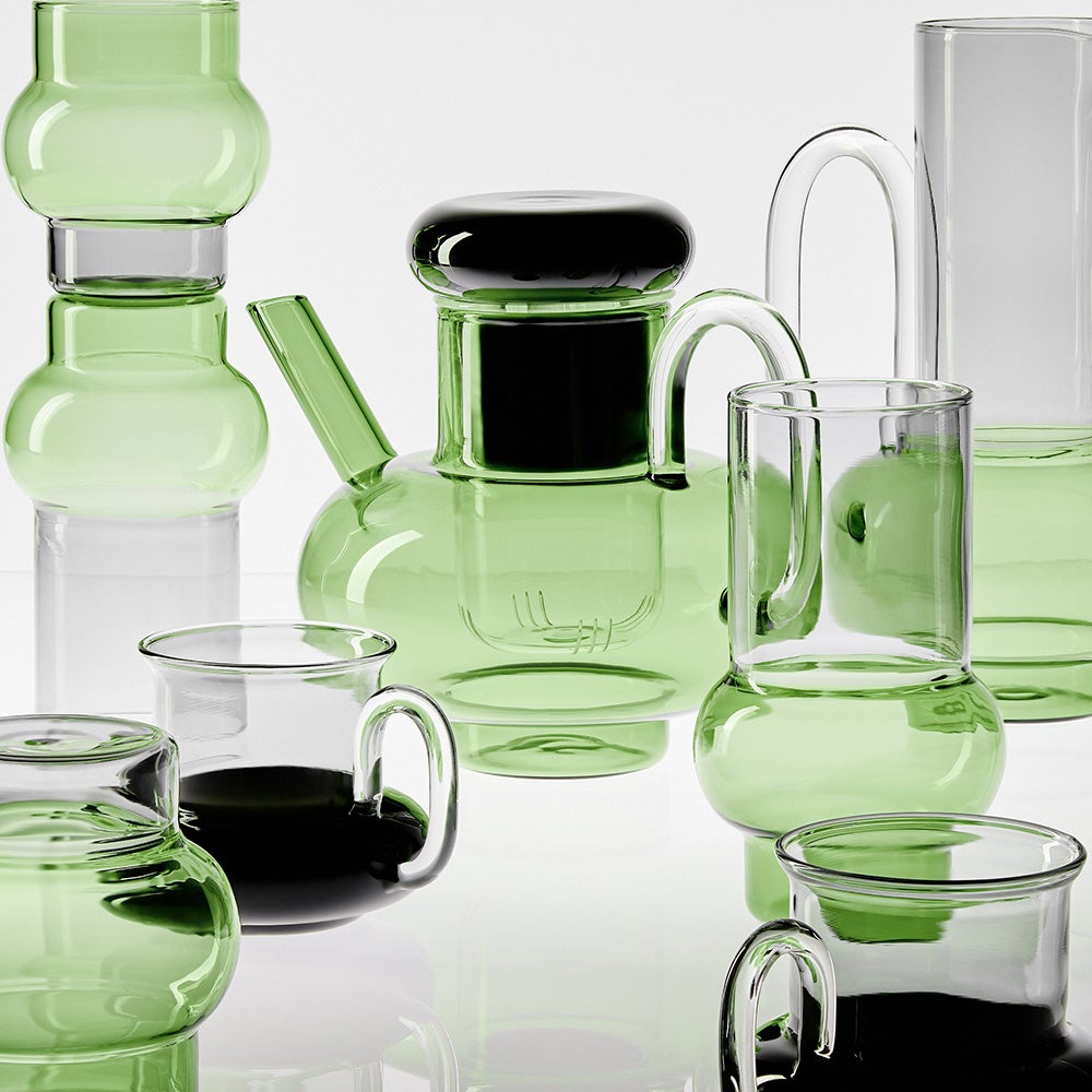  Bump Juomalasit Korkeat Vihreät 2 Pakkaus