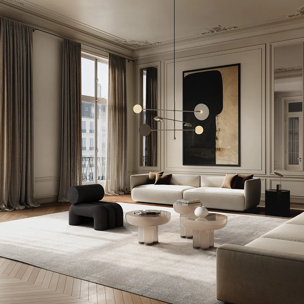 Crown-sohvapöytä matala - savuinen jälkiruoka