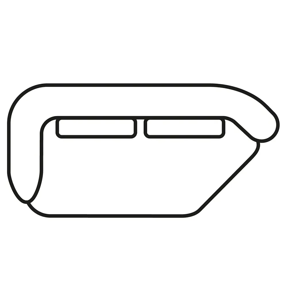 Orca 1,5-istuttava Curved vasen Kat C