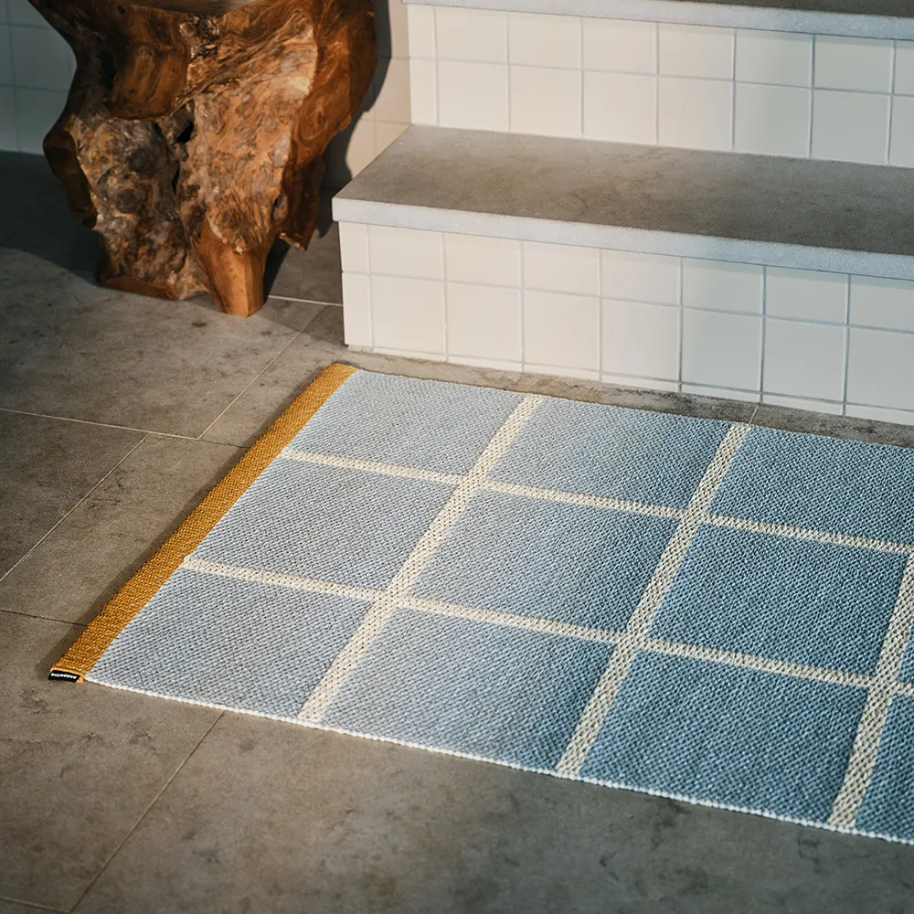 Kudottu Matto Criss Pop Blue Fog