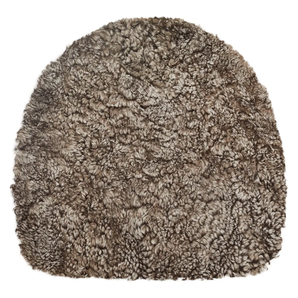 Curly forma Istuintyyny lampaannahasta 36 cm Sahara/Lightbrown