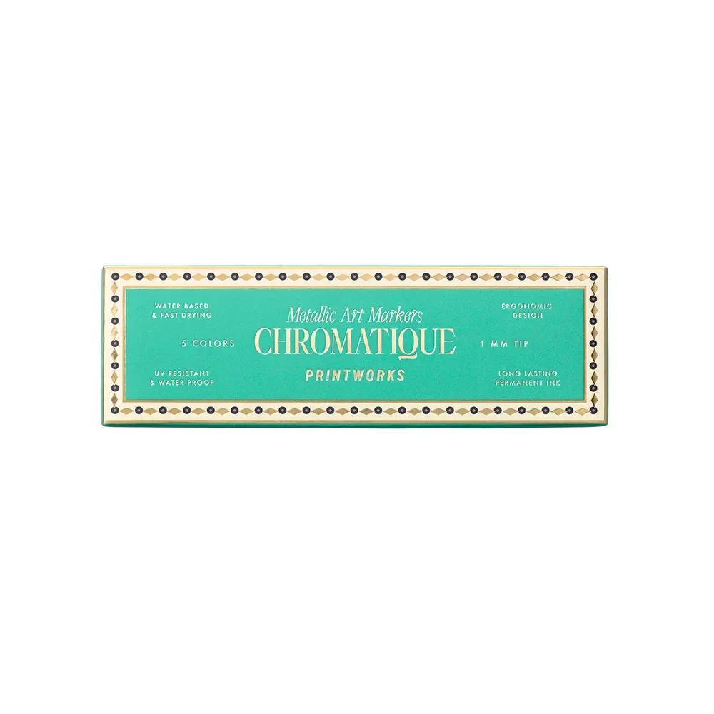 Printworks, Metallic Art Markers, 5-pack