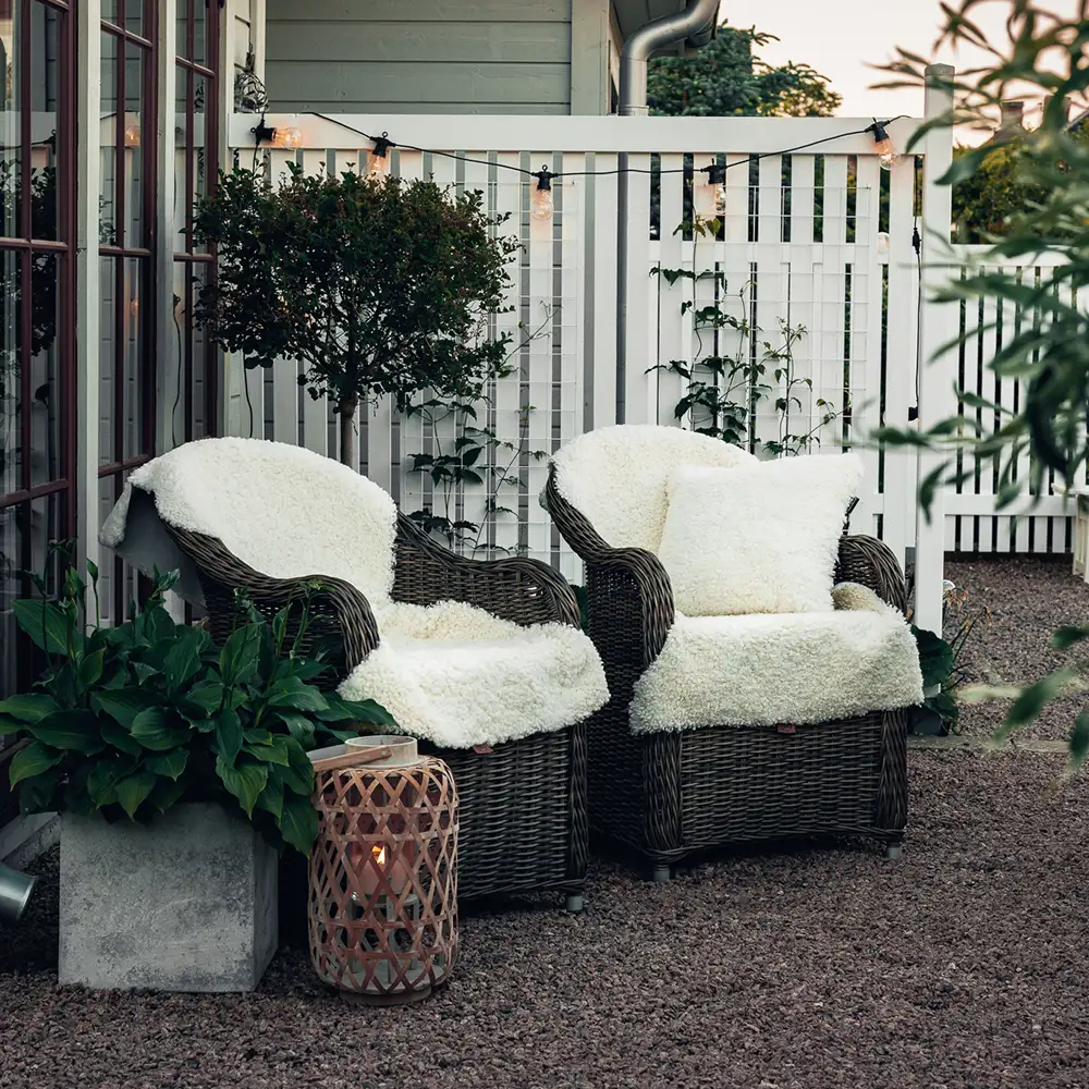 Curly lampaannahka 1,5 White