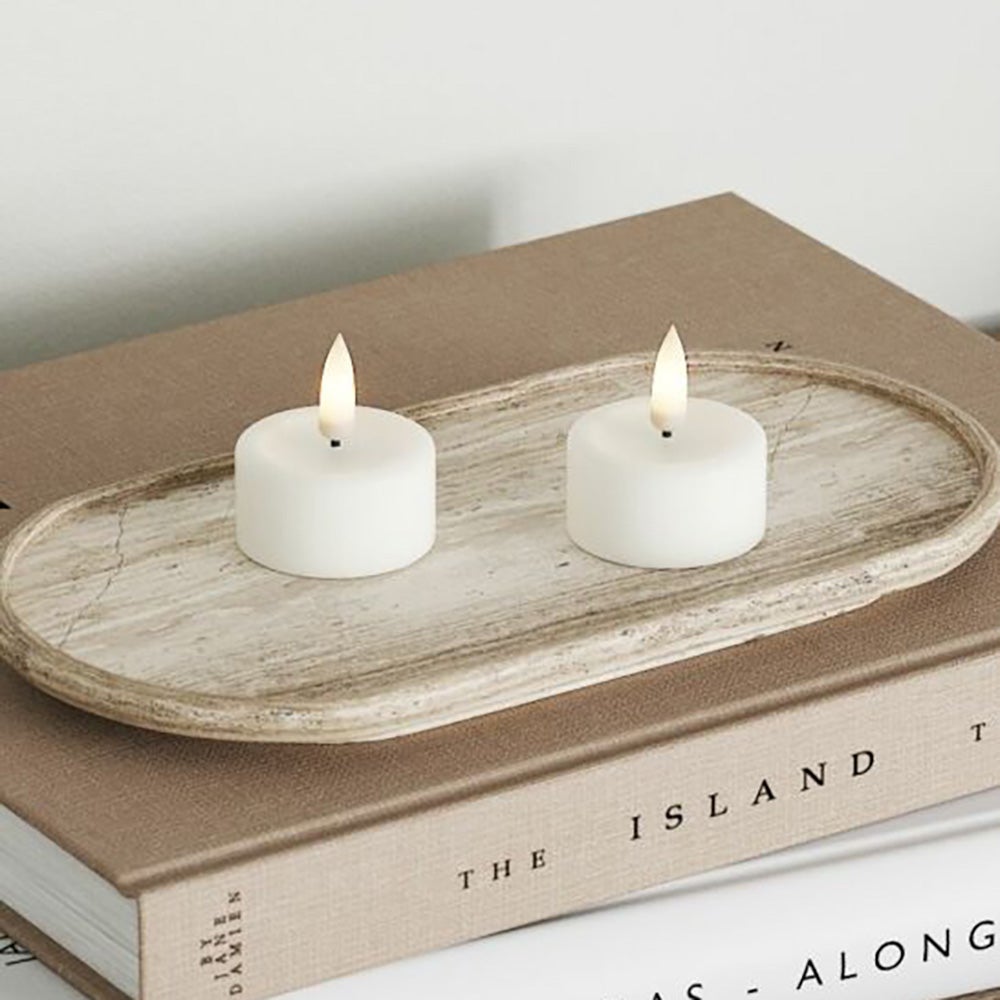  LED-teevalo 2 kpl 4,1x4,5 cm valkoinen