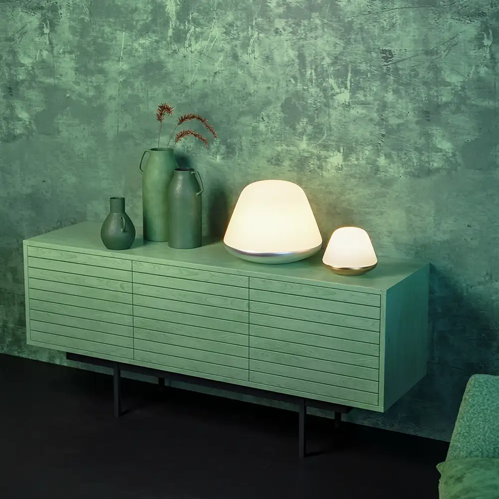 Bloom Large pöytävalaisin D380 messinki E27