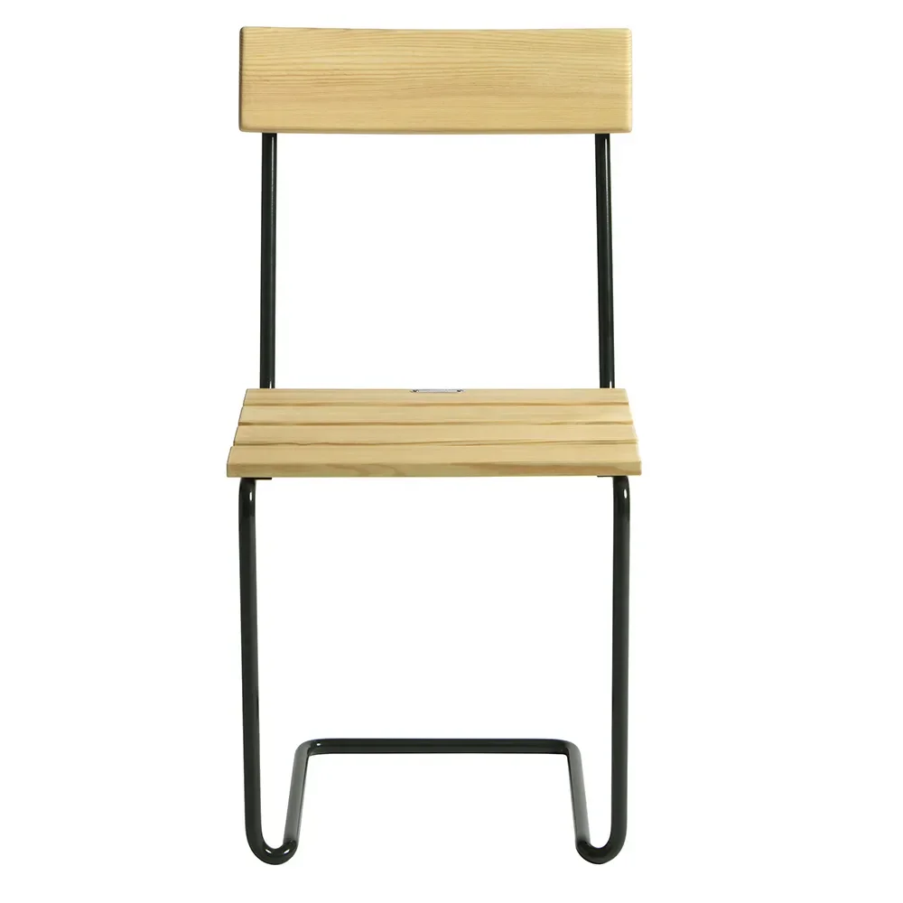 Tuoli 1 Öljytty mänty / vihreä jalusta