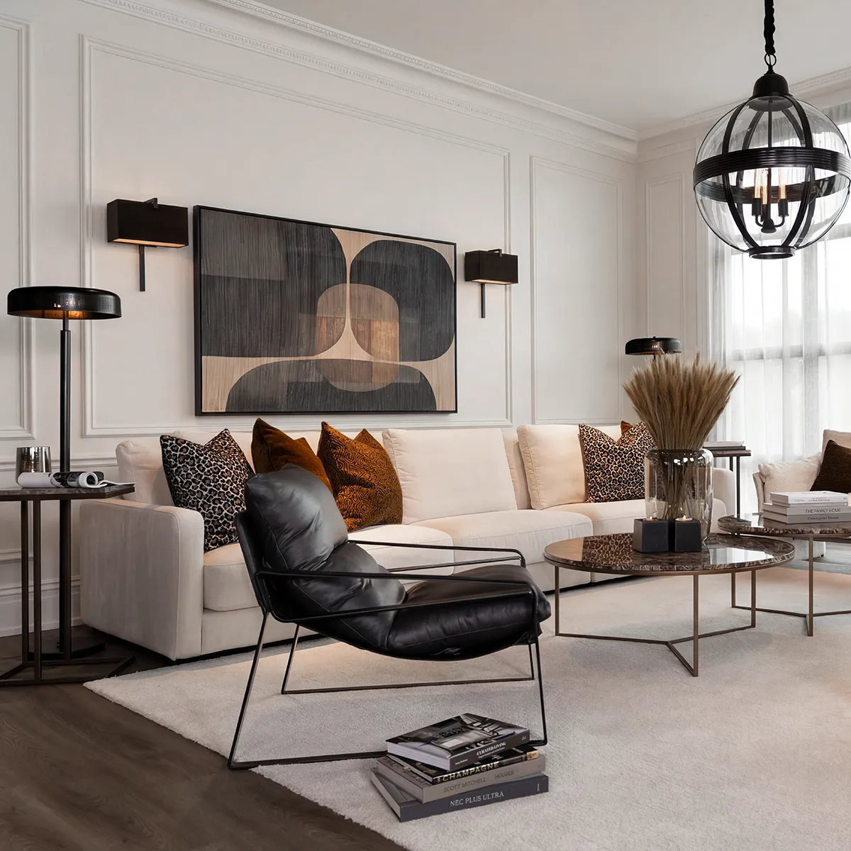 Sivupöytä Marmoria Cedes Marble Ø 80 cm Ash brown